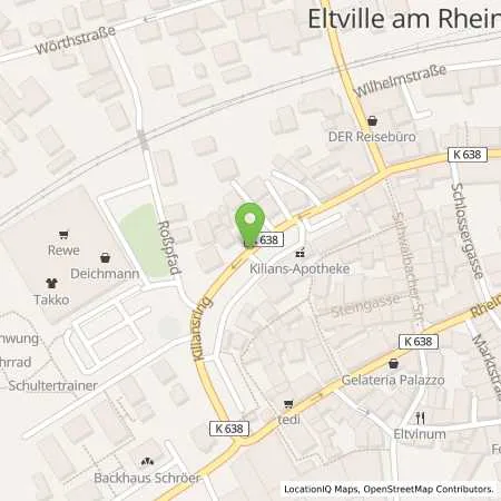 Standortübersicht der Tankstelle Mer Germany GmbH in 65343 Eltville