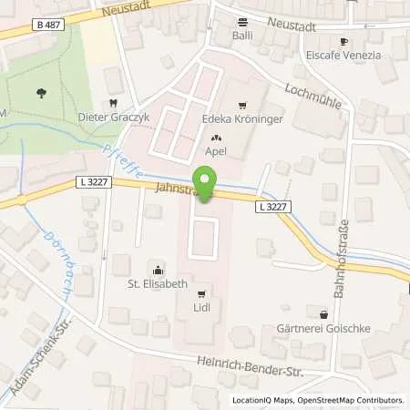 Standortübersicht der Tankstelle Lidl Dienstleistung GmbH & Co. KG in 34286 Spangenberg