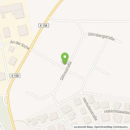 Standortübersicht der Tankstelle Kobert-Goods UG in 34327 Körle