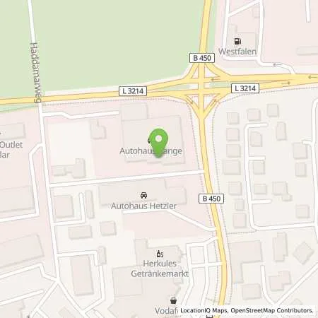 Standortübersicht der Tankstelle Autohaus Range GmbH in 34560 Fritzlar