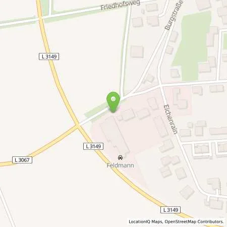 Standortübersicht der Tankstelle Autohaus Feldmann GmbH & Co.KG in 34582 Borken