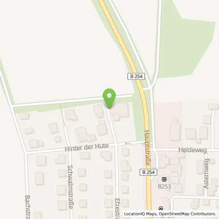 Standortübersicht der Tankstelle Privatperson in 34590 Wabern Unshausen