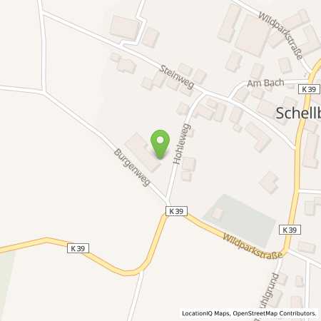 Standortübersicht der Strom (Elektro) Tankstelle: RhönEnergie Fulda GmbH in 34593, Knllwald- Schellbach