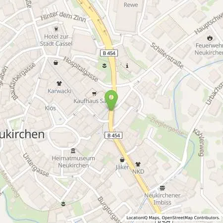 Standortübersicht der Tankstelle Mer Germany GmbH in 34626 Neukirchen