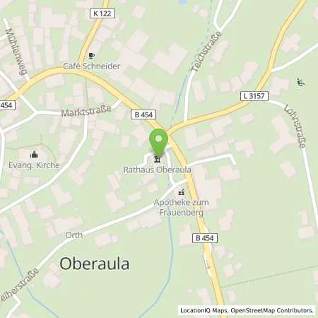 Standortübersicht der Tankstelle EAM Netz GmbH in 36280 Oberaula