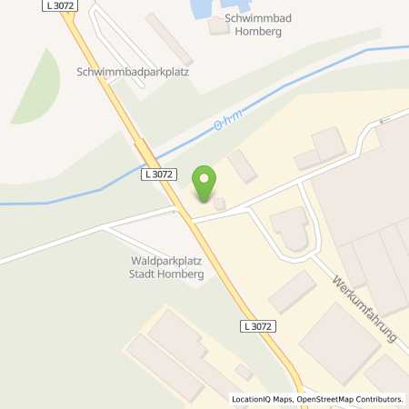 Standortübersicht der Strom (Elektro) Tankstelle: RhönEnergie Fulda GmbH in 35315, Homberg (Ohm)