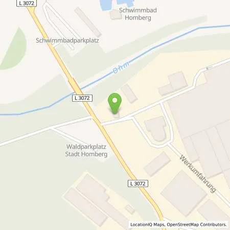 Standortübersicht der Tankstelle RhönEnergie Fulda GmbH in 35315 Homberg (Ohm)