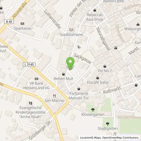 Standortübersicht der Tankstelle Oberhessische Versorgungsbetriebe AG in 36304 Alsfeld