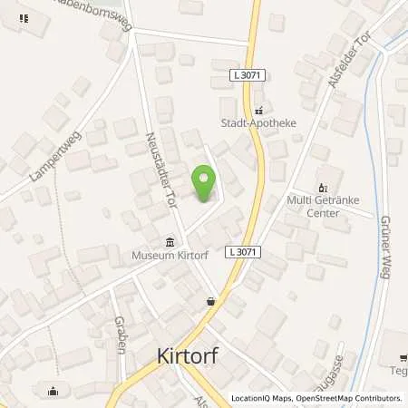 Standortübersicht der Tankstelle Oberhessische Versorgungsbetriebe AG in 36320 Kirtorf