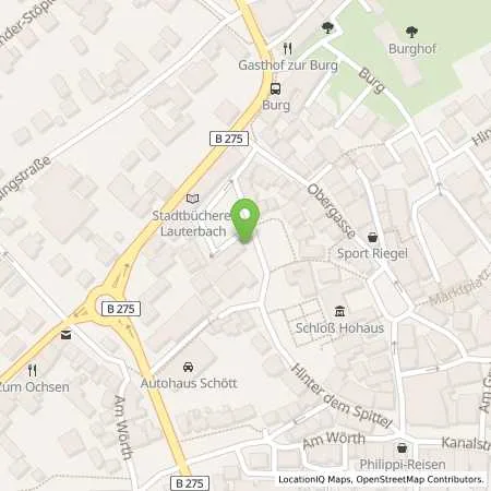 Standortübersicht der Tankstelle Stadtwerke Lauterbach GmbH in 36341 Lauterbach