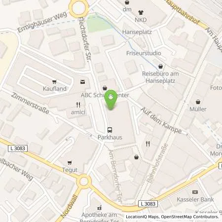 Standortübersicht der Tankstelle Energie Waldeck-Frankenberg GmbH in 34497 Korbach