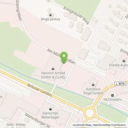 Standortübersicht der Tankstelle Autohaus Arnold GmbH & Co KG in 34497 Korbach