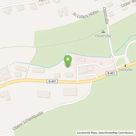 Standortübersicht der Tankstelle Städtische Werke AG in 37247 Großalmerode