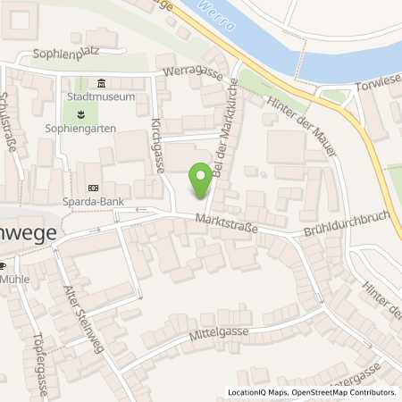 Standortübersicht der Strom (Elektro) Tankstelle: Stadtwerke Eschwege GmbH in 37269, Eschwege
