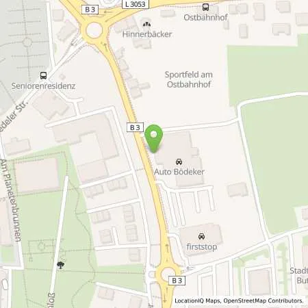 Standortübersicht der Tankstelle Auto Bödeker GmbH in 35510 Butzbach