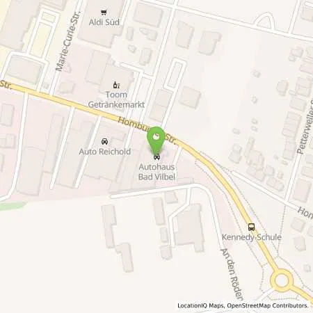 Standortübersicht der Tankstelle Stadtwerke Bad Vilbel GmbH in 61118 Bad Vilbel