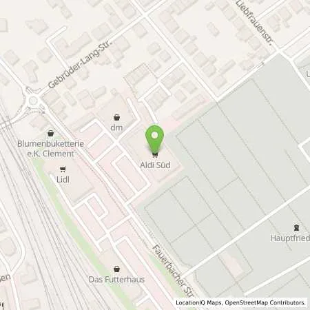 Standortübersicht der Tankstelle ALDI SÜD in 61169 Friedberg