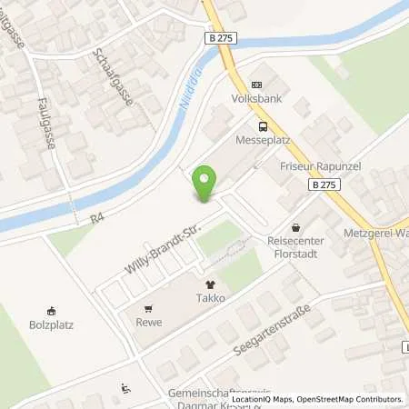 Standortübersicht der Tankstelle Oberhessische Versorgungsbetriebe AG in 61197 Florstadt