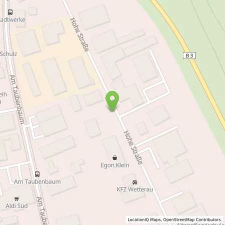 Standortübersicht der Tankstelle Stadtwerke Bad Nauheim GmbH in 61231 Bad Nauheim