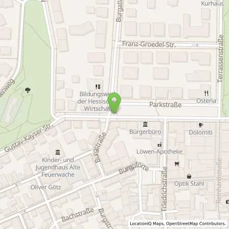 Standortübersicht der Tankstelle Stadtwerke Bad Nauheim GmbH in 61231 Bad Nauheim