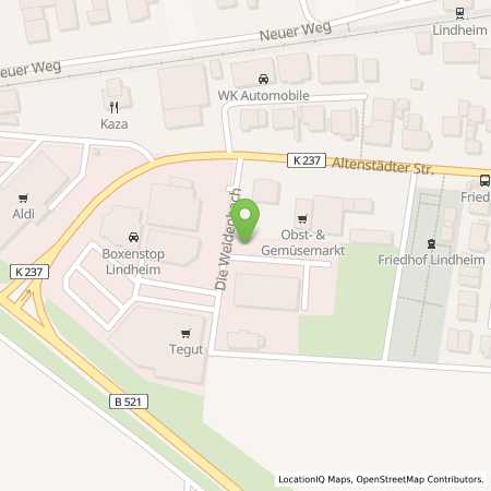 Standortübersicht der Strom (Elektro) Tankstelle: EnBW mobility+ AG und Co.KG in 63674, Altenstadt-Lindheim