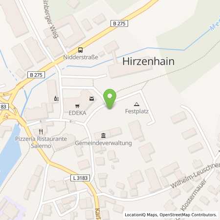Standortübersicht der Strom (Elektro) Tankstelle: Oberhessische Versorgungsbetriebe AG in 63697, Hirzenhain