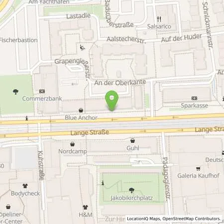 Standortübersicht der Tankstelle Stadtwerke Rostock AG in 18055 Rostock