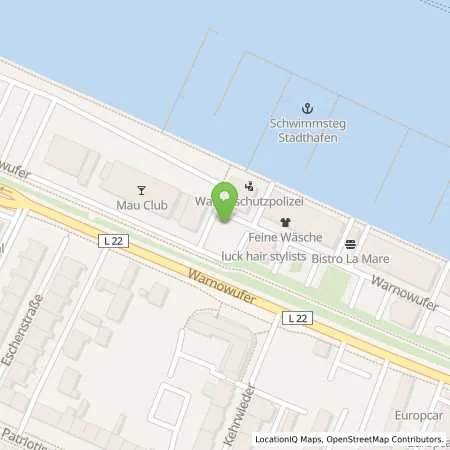 Standortübersicht der Tankstelle Stadtwerke Rostock AG in 18057 Rostock