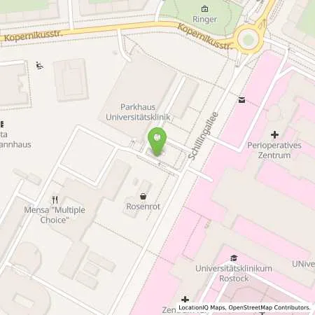 Standortübersicht der Tankstelle Stadtwerke Rostock AG in 18057 Rostock