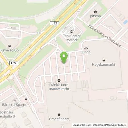 Standortübersicht der Tankstelle Allego GmbH in 18146 Rostock