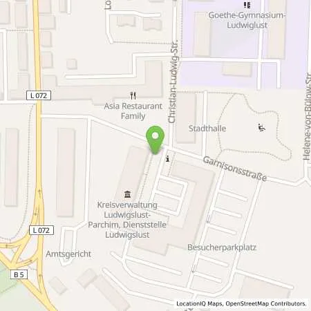 Standortübersicht der Tankstelle Stadtwerke Parchim GmbH in 19288 Ludwigslust