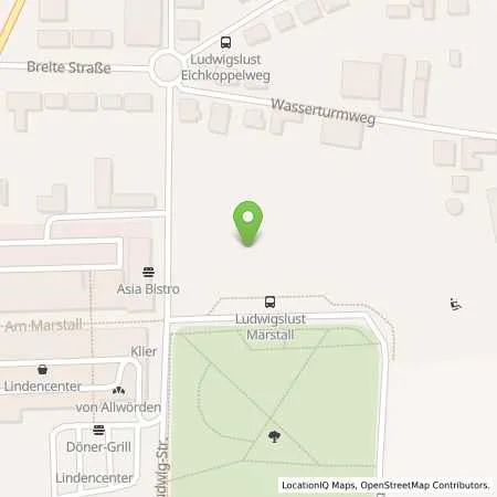 Standortübersicht der Tankstelle Stadtwerke Ludwigslust-Grabow GmbH in 19288 Ludwigslust