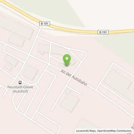 Standortübersicht der Tankstelle EWE Go GmbH in 19306 Neustadt Glewe