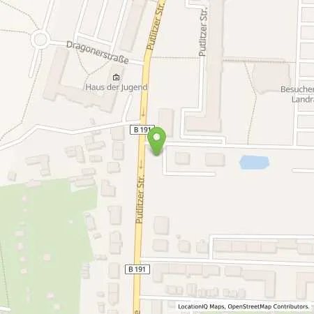 Standortübersicht der Tankstelle Stadtwerke Parchim GmbH in 19370 Parchim