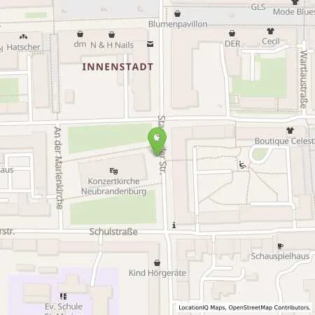 Standortübersicht der Tankstelle Neubrandenburger Wohnungsgesellschaft mbH in 17033 Neubrandenburg