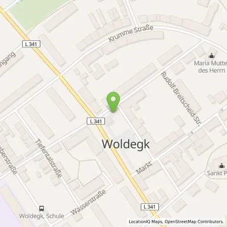 Standortübersicht der Tankstelle Autohaus Woldegk GmbH in 17348 Woldegk