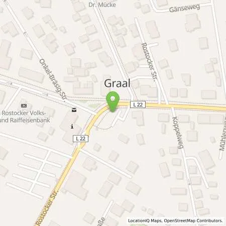 Standortübersicht der Tankstelle Stadtwerke Rostock AG in 18181 Graal-Müritz