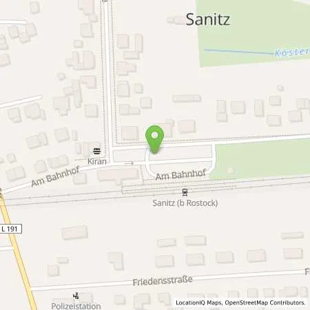 Standortübersicht der Tankstelle Charge-ON in 18190 Sanitz