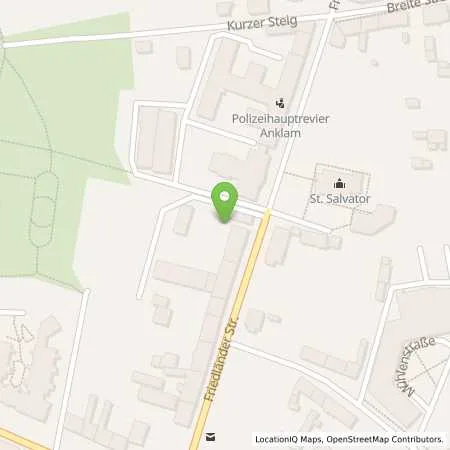 Standortübersicht der Tankstelle Privatperson in 17389 Anklam