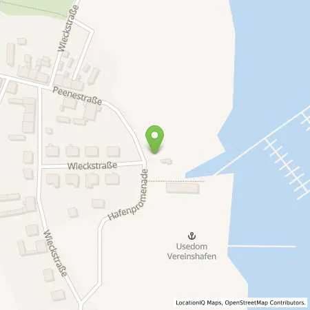 Standortübersicht der Tankstelle Inselwerke eG in 17406 Usedom