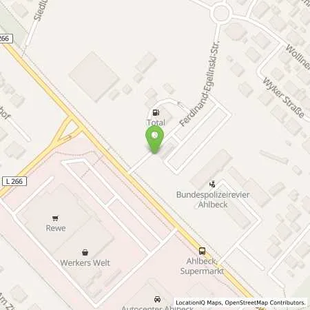 Standortübersicht der Tankstelle Inselwerke eG in 17429 Seebad Ahlbeck