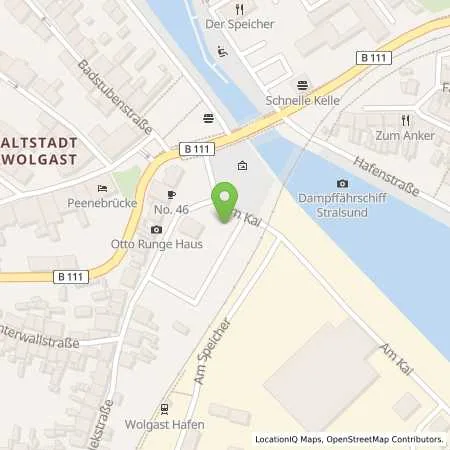 Standortübersicht der Tankstelle Charge-ON in 17438 Wolgast