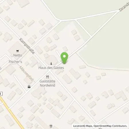 Standortübersicht der Tankstelle Inselwerke eG in 17449 Trassenheide