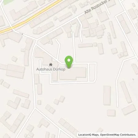 Standortübersicht der Tankstelle Autohaus Dürkop GmbH in 18437 Stralsund