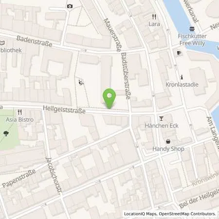 Standortübersicht der Tankstelle SWS Energie GmbH in 18439 Stralsund