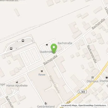 Standortübersicht der Tankstelle SWS Energie GmbH in 18546 Sassnitz