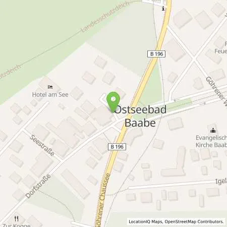 Standortübersicht der Tankstelle SMATRICS GmbH & Co KG in 18586 Baabe