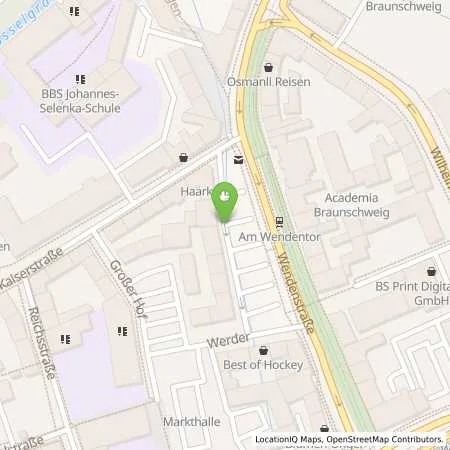 Standortübersicht der Tankstelle Braunschweiger Versorgungs-AG & Co. KG in 38100 Braunschweig