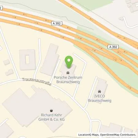 Standortübersicht der Tankstelle Sportwagenvertrieb Harz Heide GmbH in 38114 Braunschweig