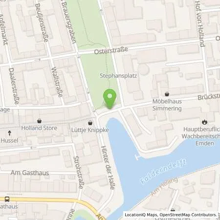 Standortübersicht der Tankstelle Stadtwerke Emden GmbH in 26721 Emden